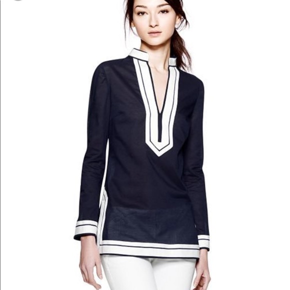 Tory Burch Tops - Tory Burch Navy Tunic